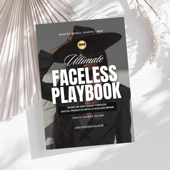 Faceless Marketing Guide | Passive Income Ideas | Instagram Marketing | Canva Template | DFY Digital Products | Social Media Content