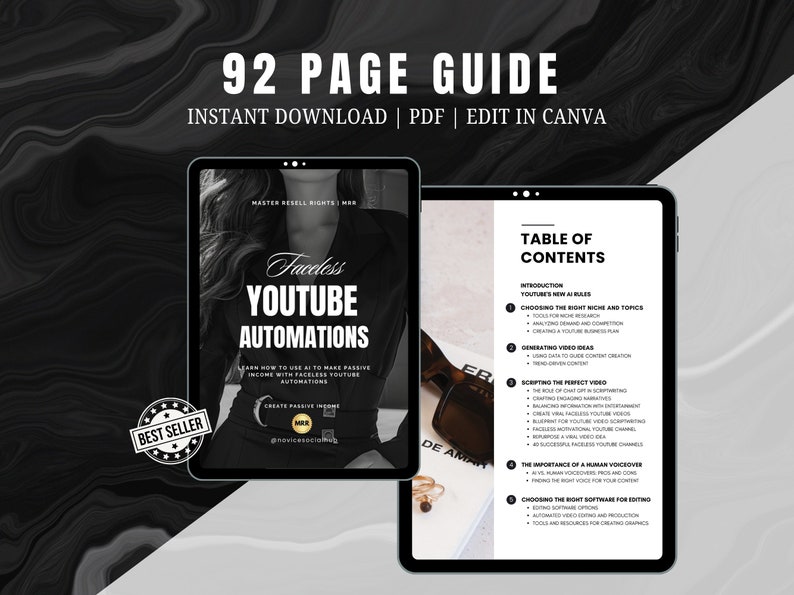 plr ebook on two ipad mockups