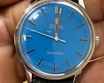 Omega Seamaster Blue Dial 24J 34mm Wristwatch