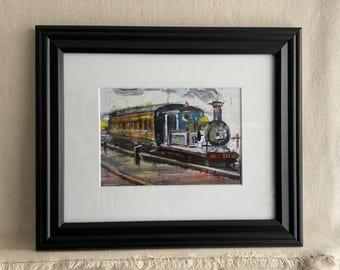 Thomas Train Art Print – English Steam Engine, Train Room Decor