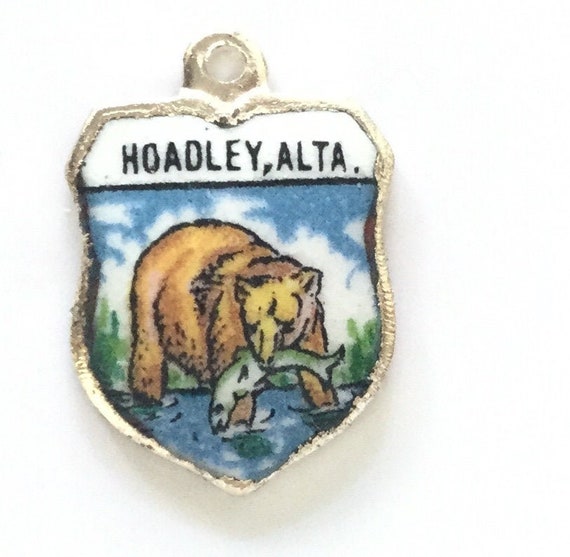 Bear Vintage Silver Enamel - Hoadley Alberta  -So… - image 1