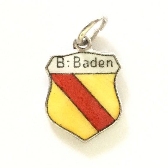 Baden Germany - Vintage Enamel Souvenir Travel Shi