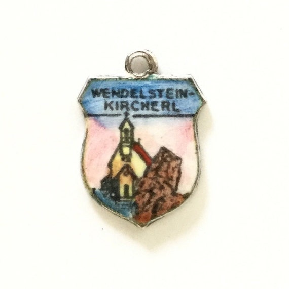 Wendelstein Germany - Vintage Enamel Souvenir Tra… - image 1