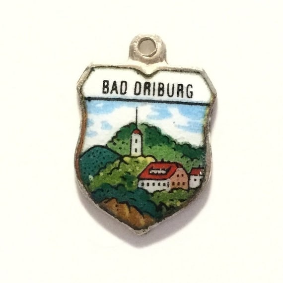 Bad Driburg Germany - Vintage Enamel Souvenir Trav