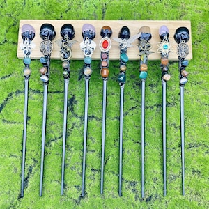 11" Custom Magic Wands, Handmade Natural Crystal Wands, Quartz Magic Scepter, Witch Wands, Wizard Wands, Crystal Scepter, Crystal gifts