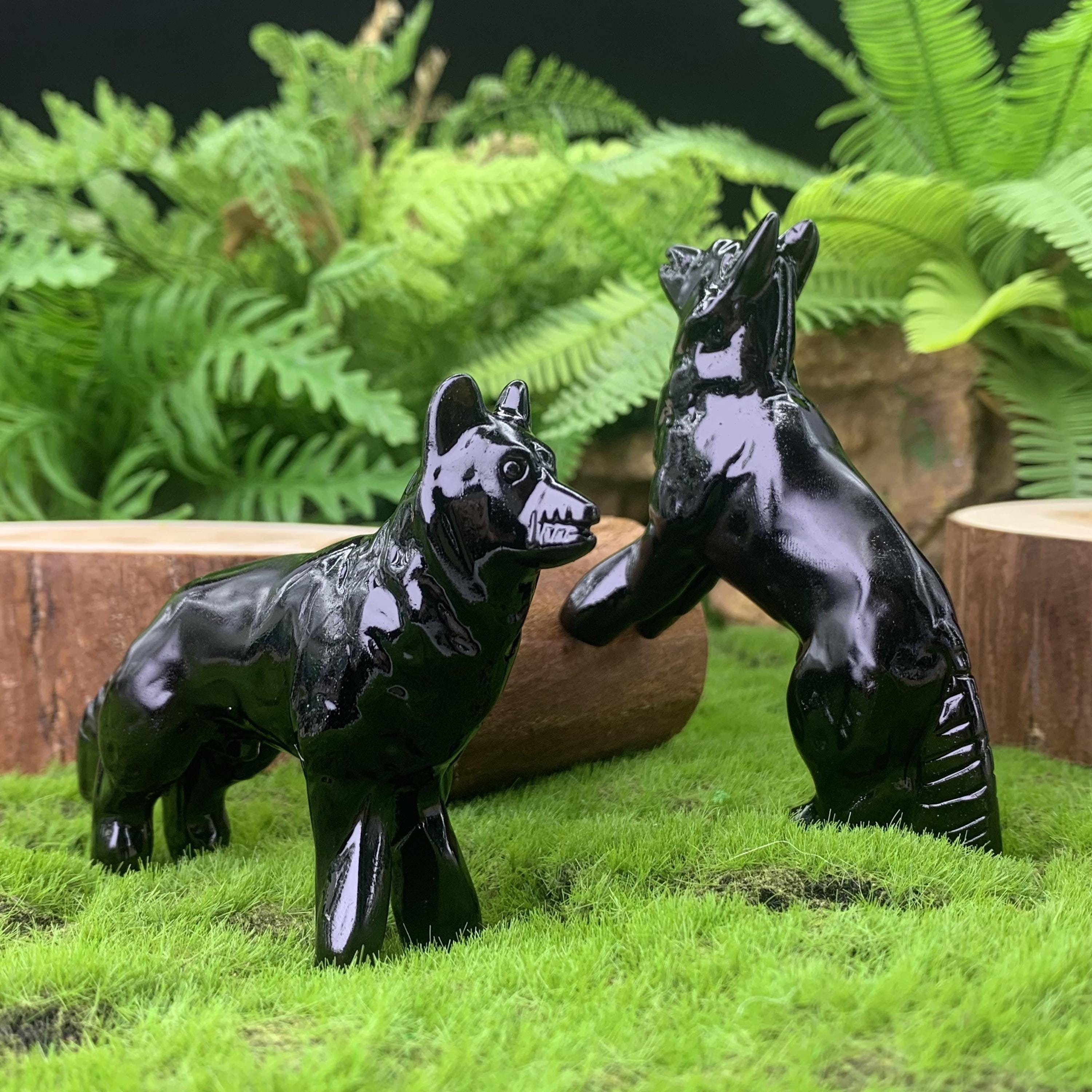 Obsidian Dog - Etsy