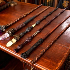 Custom Magic Wand, Handmade Crystal Wands, Natural Crystal Magic Scepter, Witch Wand, Wizard Staff, Personalized Crystal Gifts for Kids