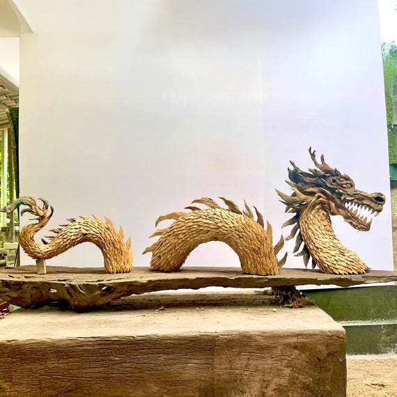 1114❣️ 龍　ドラゴン　風水　木彫り　ヴィンテージ 1114❣️ 龍 ドラゴン 風水 木彫り ヴィンテージ