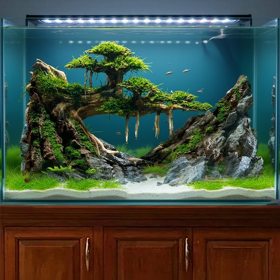 流木盆栽水槽水景樹木植物盆栽木風景水槽装飾 - Etsy 日本