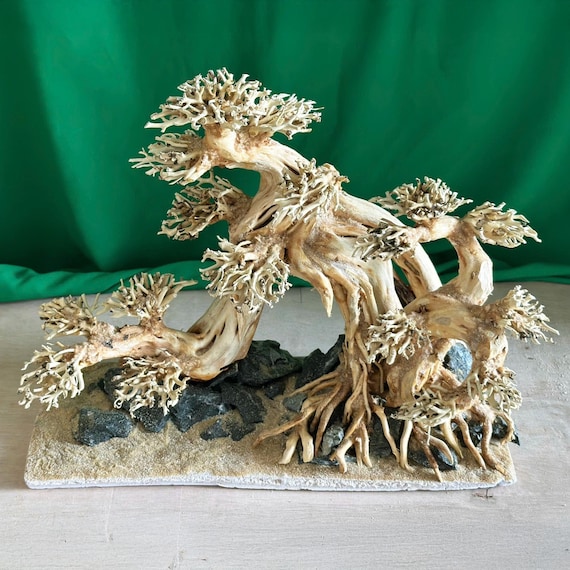 流木アクアスケープ盆栽木水槽樹植物岩洞窟アクアスケープ流木魚水槽