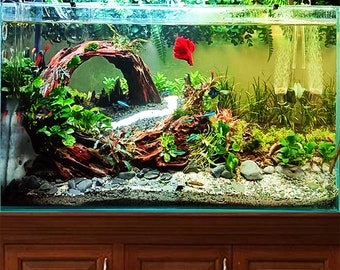 Aquarium hardscape rock cave hide out centerpiece decoration fish tank