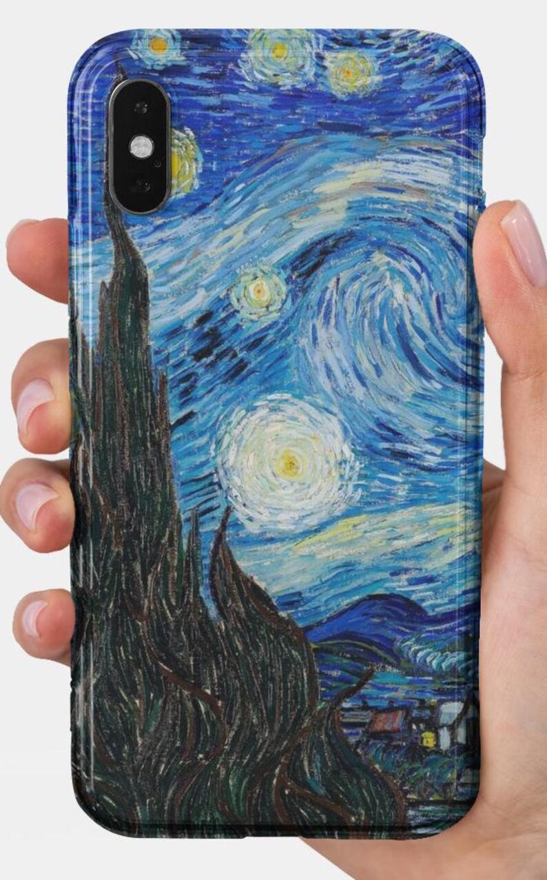 Van Gogh Painting Starry Night Phone Case, Birthday Gift Gel