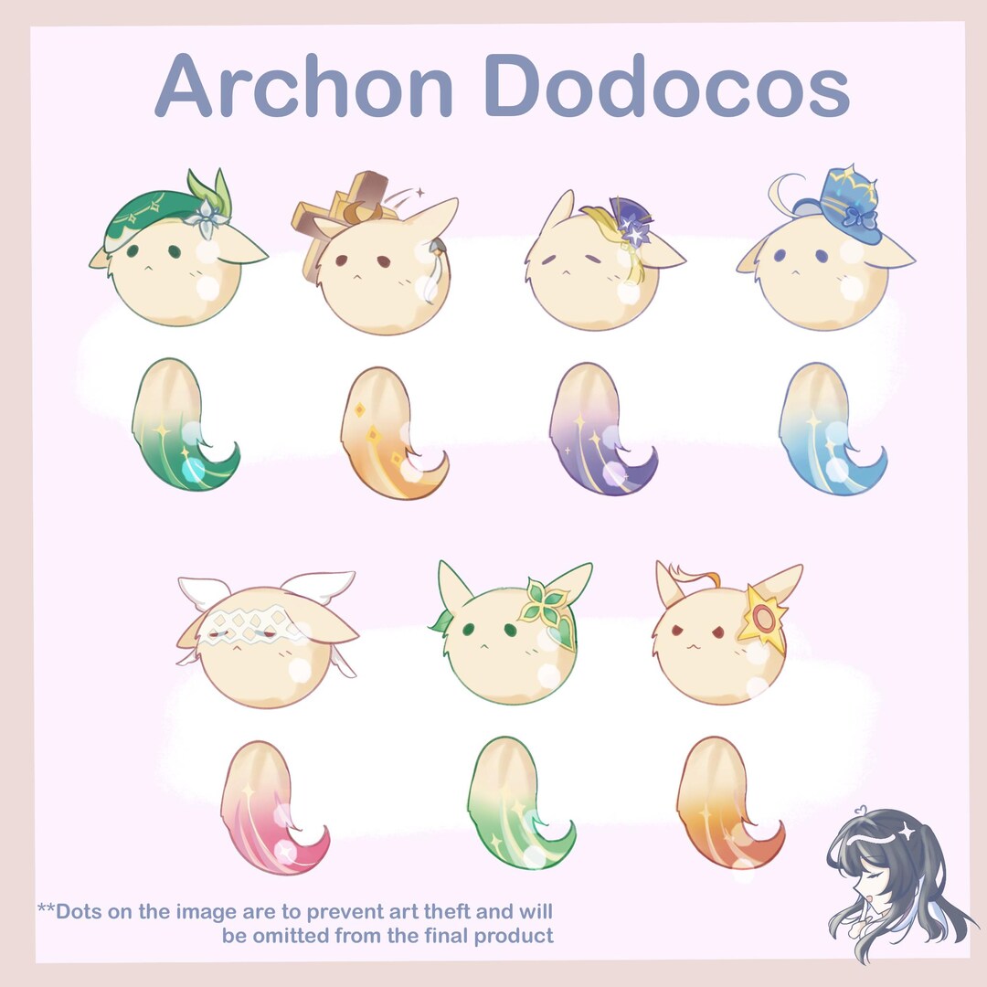 Archon Dodoco Keychains | Genshin Impact [pre-order] - Etsy Australia