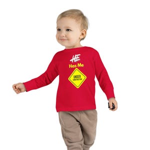 Christian Faith Message Toddler Long Sleeve Tee, Religious Baby Shirt, Kids Christian Clothing, Religious Toddler Top, Christian Baby Gift