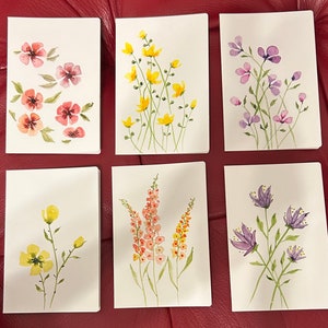 Handgemalte Aquarell Karten für alle Anlässe mit Umschlägen