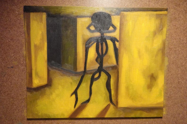 Backrooms Oil Painting Liminal Space Horror Wall Art Gift For Backrooms Oil Painting Liminal Space Horror Wall Art Gift For