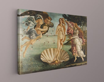 Aphrodite Goddess Canvas, Birth of Venus Canvas Print, Sandro Botticelli Art, Classic Renaissance Painting, Aphrodite Wall Art
