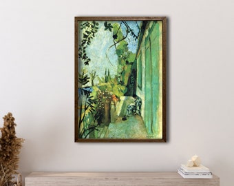 Framed The Terrace, Henri Matisse Saint-Tropez Poster, Henri Matisse Wall Art, Henri Matisse Print, Exhibition Print, Matisse Wall Decor