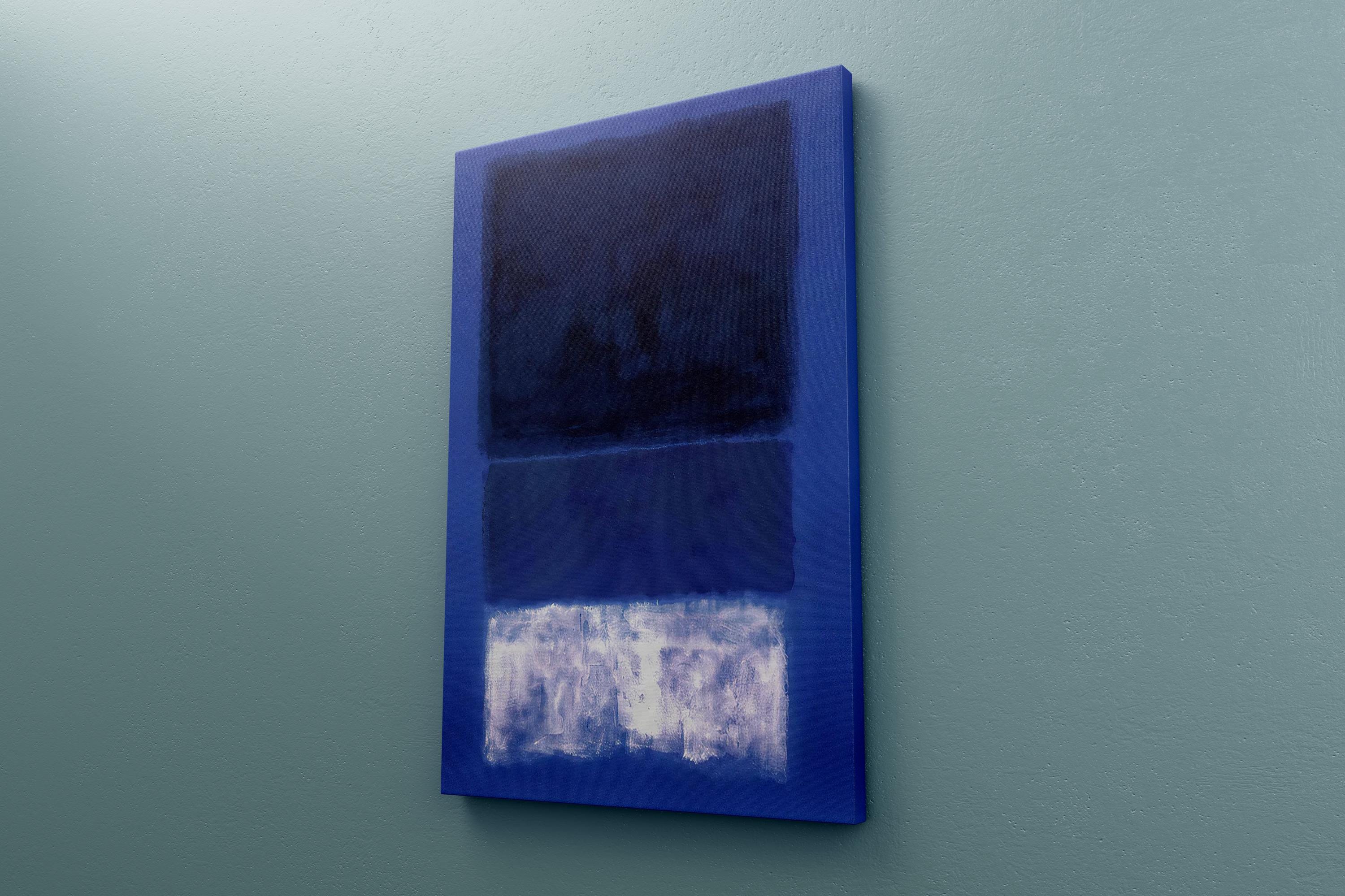 Rothko Inspired Blue Canvas, Abstract Color Field Wall Art, Minimalist Modern Painting, Deep Blue Artwork, Contemporary Calm Canvas - Etsy