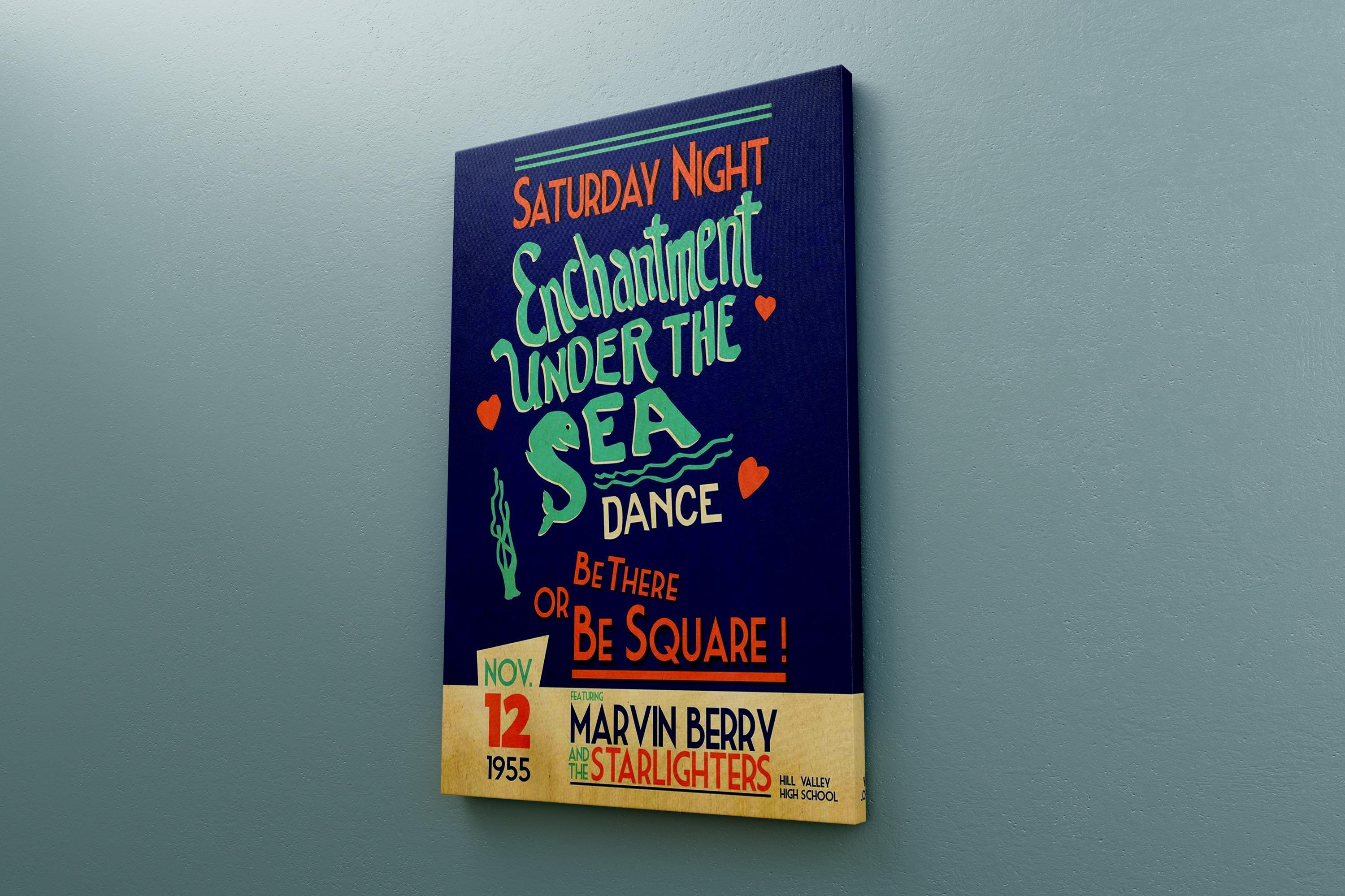 Back To The Future Enchantment Under The Sea Dance Marvin Berry Promo Poster - Foto 5