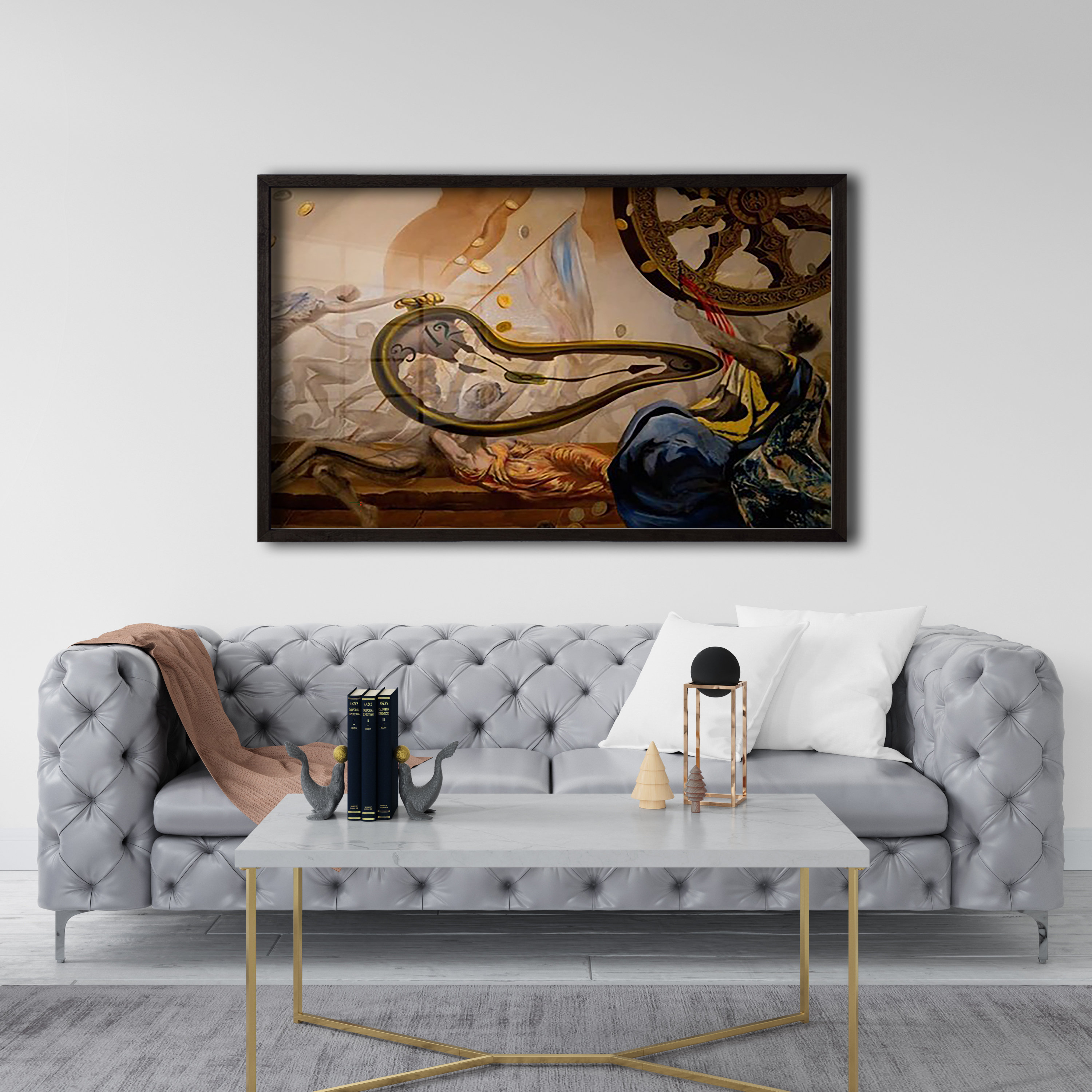 Dali melting clock print - Etsy België, image size:3000x3000