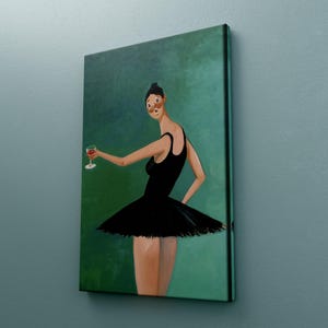 Tela de bailarina Kanye West, Runaway Beautiful Dark Twisted Fantasy Ballerina Fine Art Print, decoração para casa, impressão de álbum, decoração de parede de bailarina