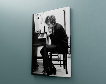 Bob Dylan Canvas Poster, Bob Dylan Lyrics, Blowin' in the Wind 1960s 1970s Music Print, American Folk Music, Bob Dylan Fan Gift