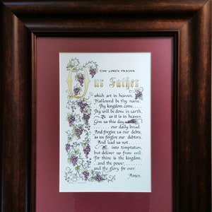THE LORD&#39;S PRAYER, Framed