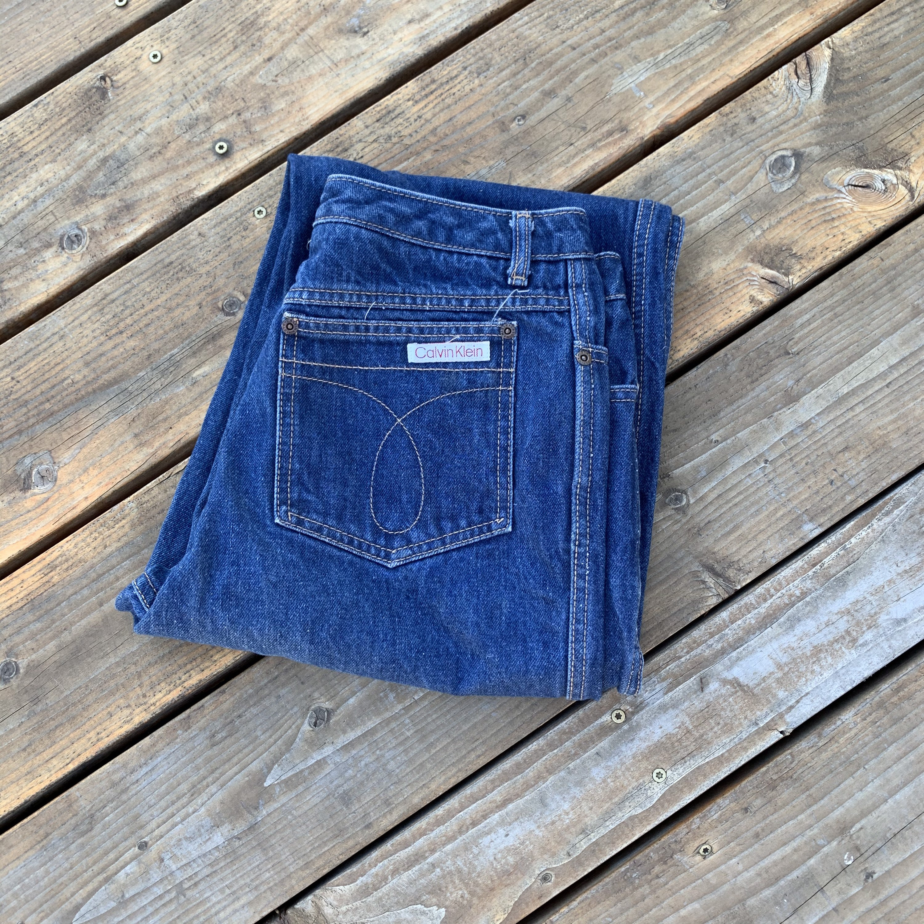 Rare Vintage 70s Calvin Klein Jeans in Size 14 High Rise & - Etsy