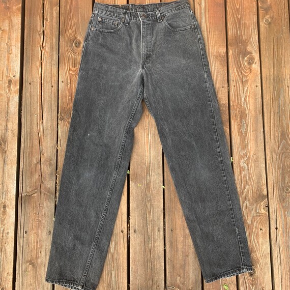 Vintage Black Levi Strauss & Co. Style 555 All-cotton Denim 