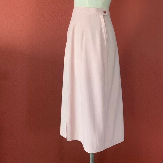 Vintage 1940’s Pale Pink Ultra-Light Gabardine Wo… - image 9