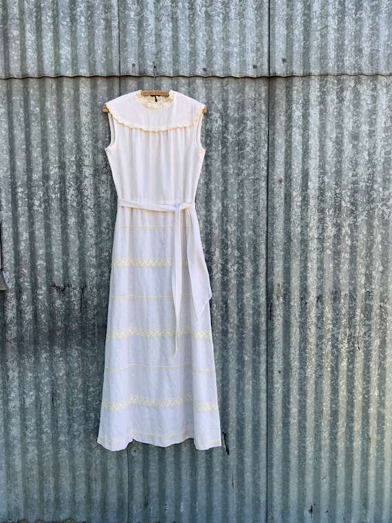 Vintage 1960s/70s R&K Originals Cream-colored Sleeveless Maxi Dress, for  the Girl That Knows Clothes /size Medium -  Australia