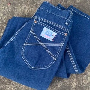 Vintage 1970’s Harbor Road  High-Rise Straight Leg 100% Cotton Denim Jeans/ Size 26x35