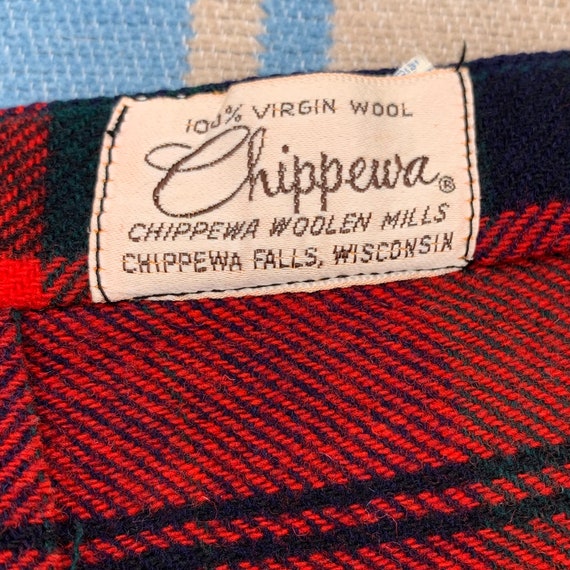 Vintage 1940’s 100% Virgin Wool Chippewa Tartan Wr