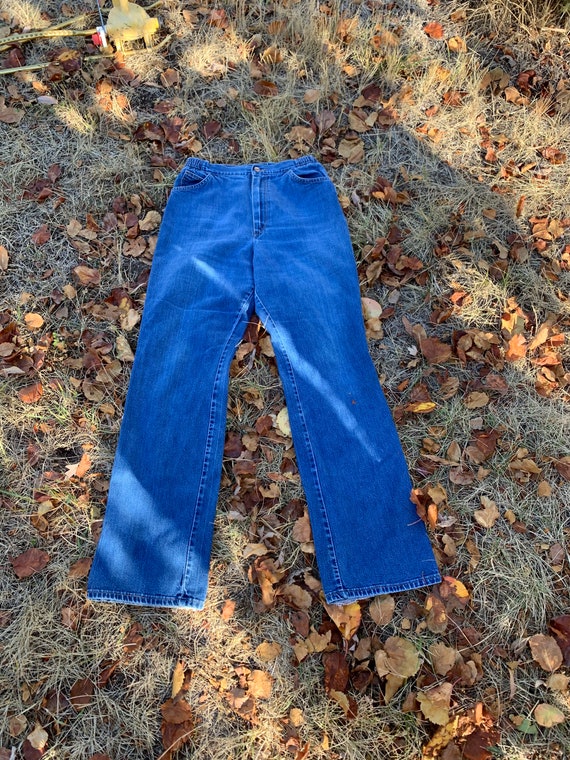 Vintage 1970’s Wrangler Maverick Jeans 70’s Cotto… - image 6