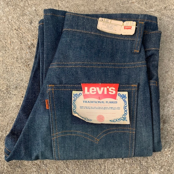 パンツ 70's~ Levi's 646 Knit Jeans Dead Stock Vintage 70s Levi's 646 Orange Tab Flare Jeans - Deadstock NWT