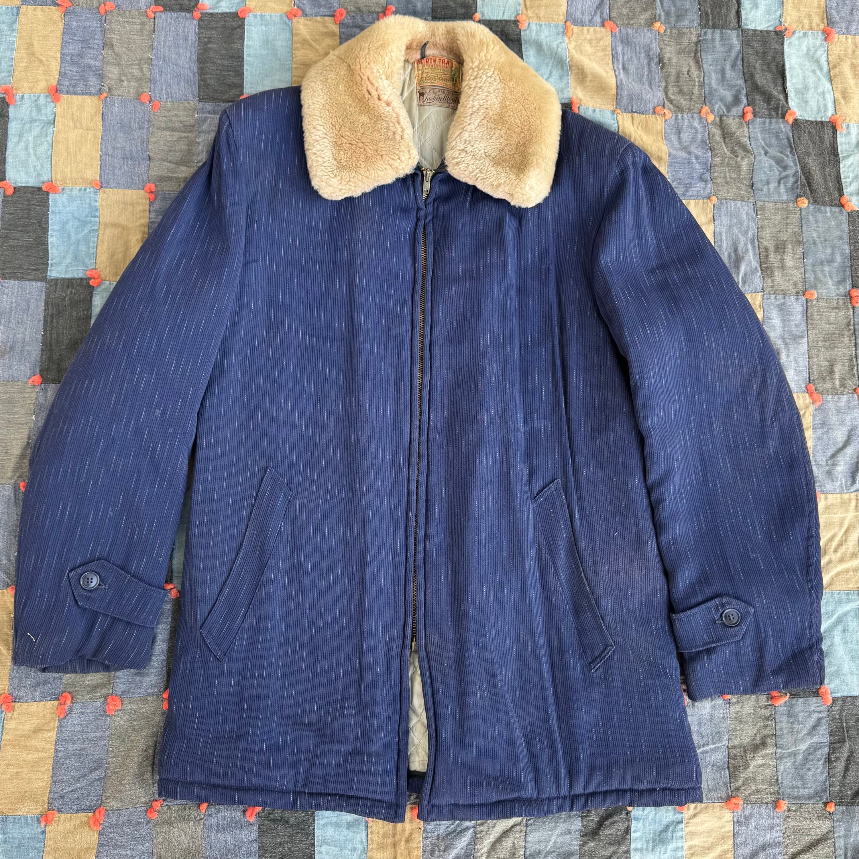 Vintage 1950's North Trail Sportswear Blue & Atomic Metallic Vintage 1950's North Trail Sportswear Blue & Atomic Metallic
