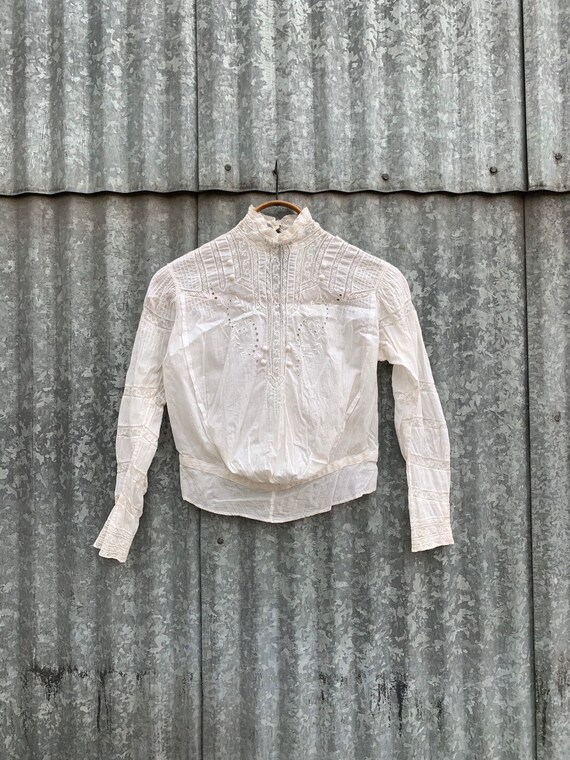 Handmade Vintage Late 1800’s White Cotton Victoria