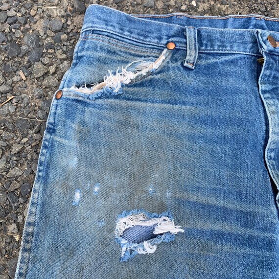 1980’s Vintage Wrangler Jeans, 36x30, Style 13MWZ… - image 4