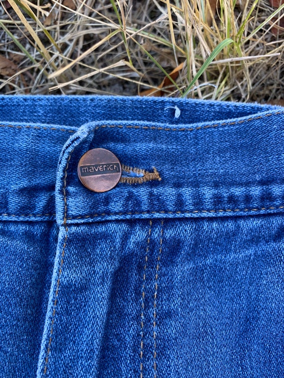 Vintage 1970’s Wrangler Maverick Jeans 70’s Cotto… - image 4