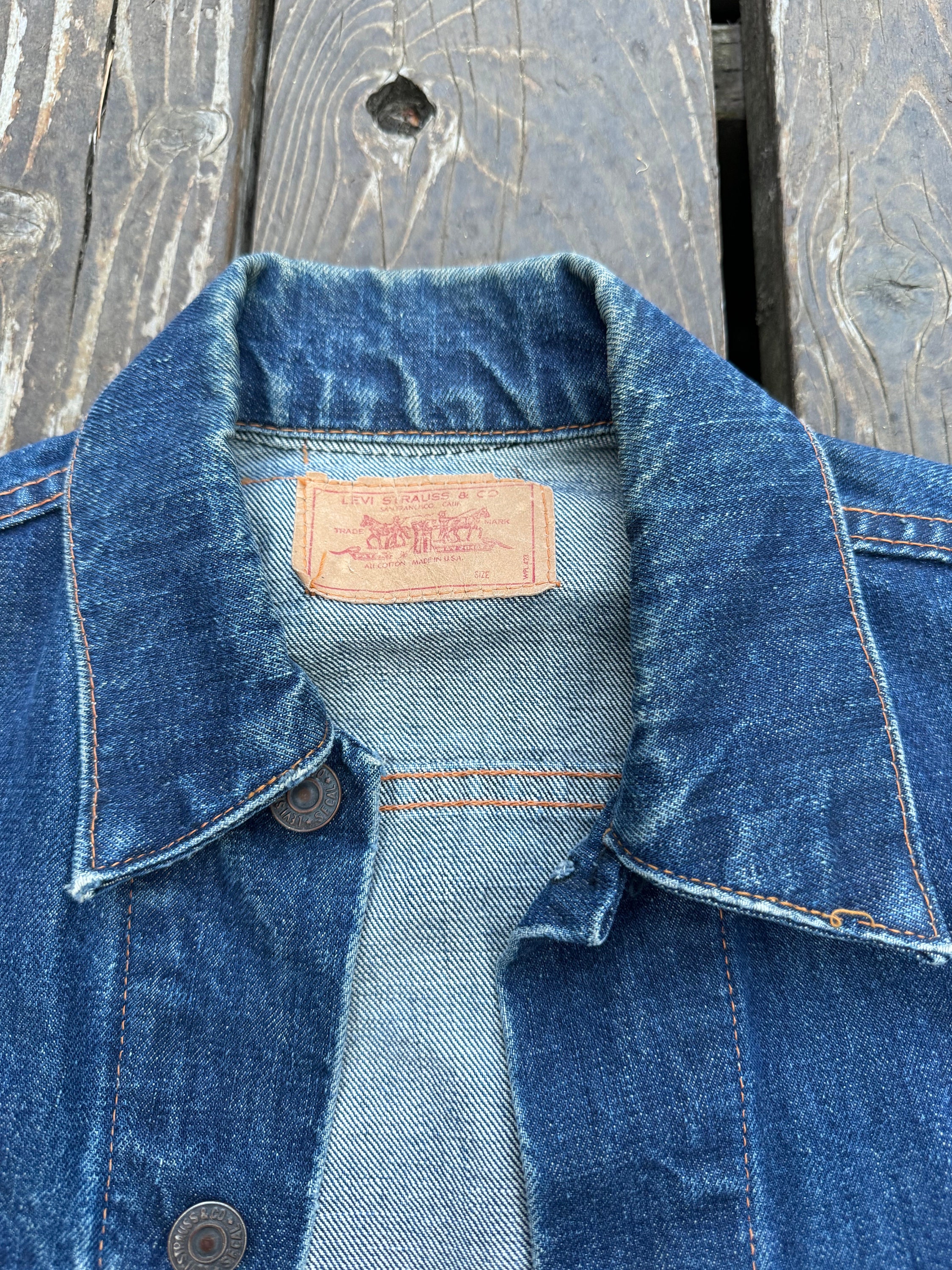 Vintage 1960's Levi's Big E Type Three All-cotton Denim Vintage 1960's Levi's Big E Type Three All-cotton Denim