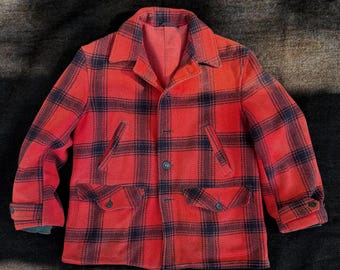 Vintage 1980s Filson Mackinaw Wool Cruiser Jacket 100% Wool Jacket