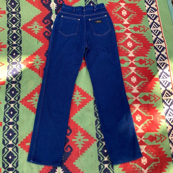 Vintage 1970’s Lady K Dark Wash Denim Jeans / 70’… - image 10