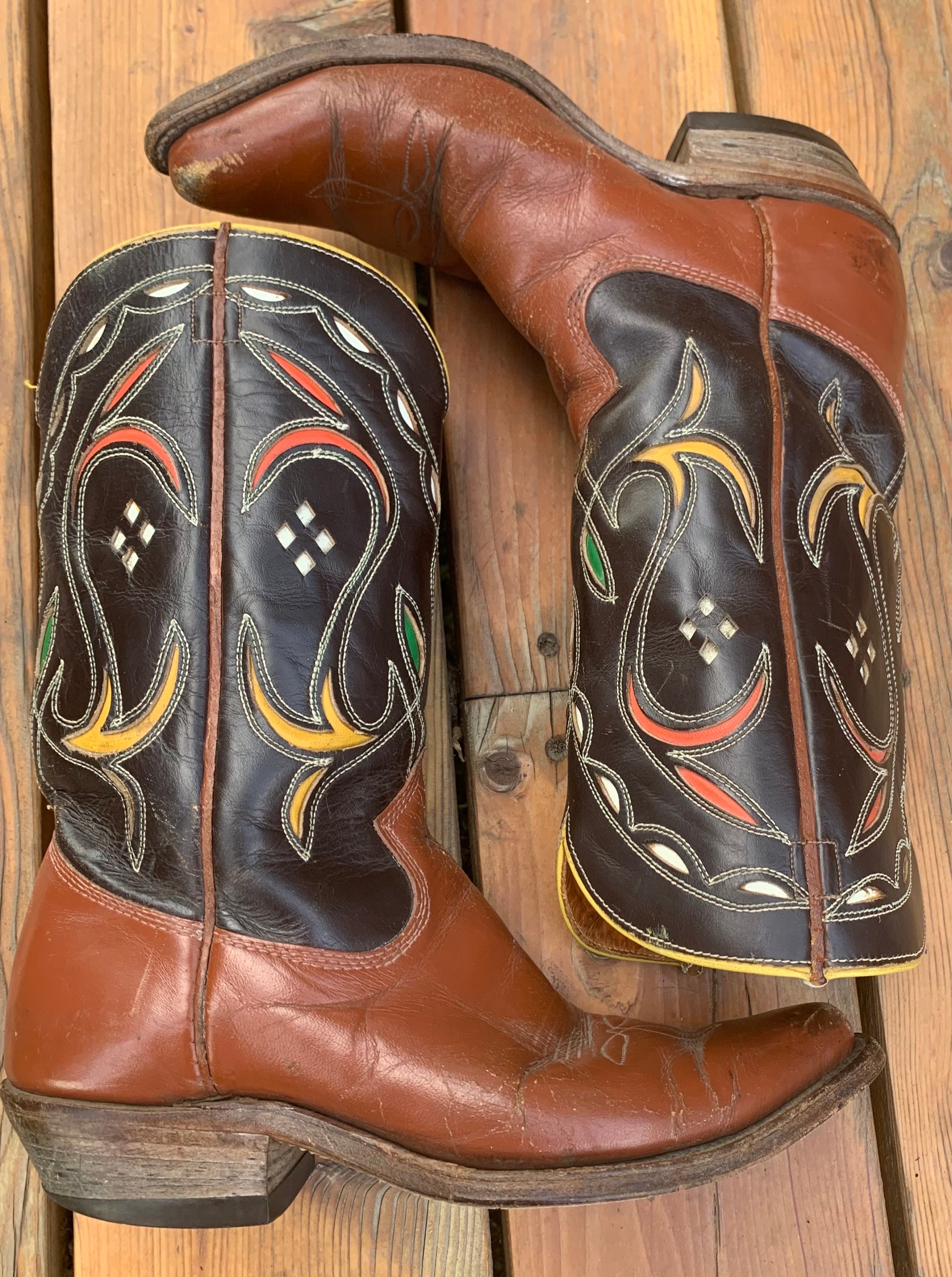 Vintage western boots for cheap sale