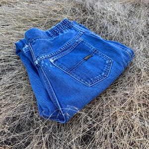 Vintage 1970’s Wrangler Maverick Jeans 70’s Cotton Denim Made in USA High Waist Vintage Size 14/ Retro High Rise Jeans/ Vintage Bell-Bottoms