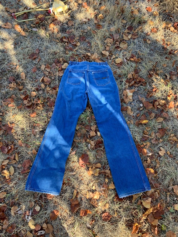 Vintage 1970’s Wrangler Maverick Jeans 70’s Cotto… - image 3
