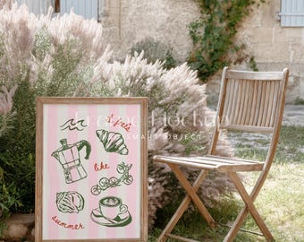Cottage Style Garden Frame Mockup, DIN A ISO PSD Template (Digital)