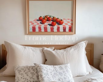 Farmhouse Wood Frame Mockup, Horizontal PSD Template (DIN A)