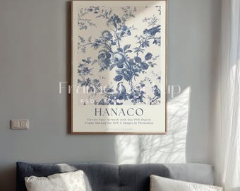 Mockup met houten lijst, DIN A, kunst aan de muur (PSD)