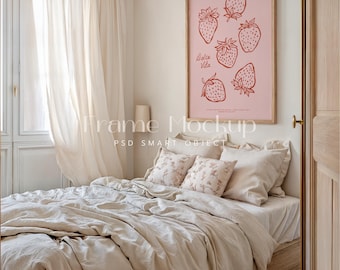 Cottage Kernholz Rahmen Mockup, DIN A PSD Vorlage (Digitaler Download)